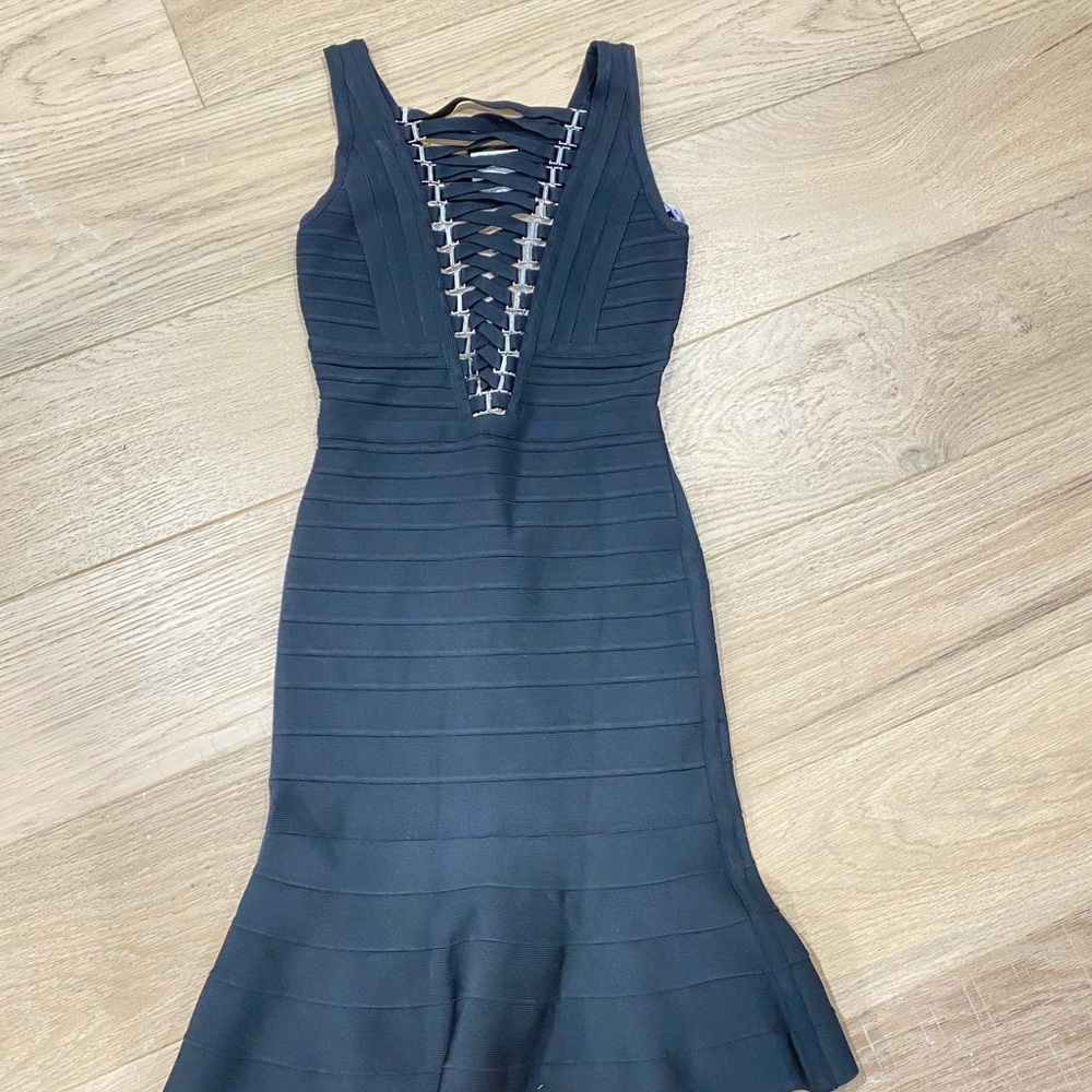BRAND NEW WITH TAGS HERVE LEGER KLARA DRESS SIZE XS